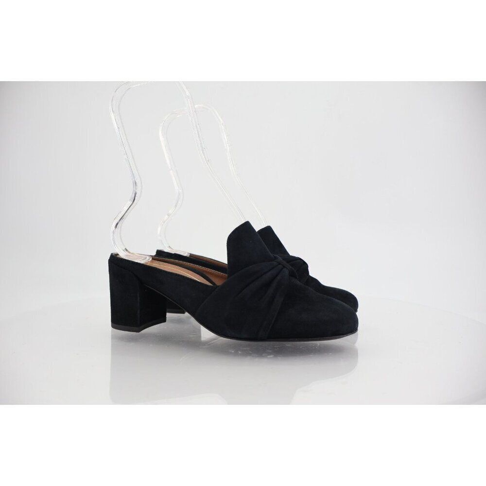 Vionic Presley Mule Women's Size 6 Black Suede Block Heel Casual Shoe Comfy